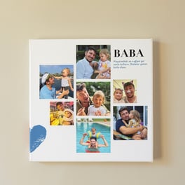 Gift for Dad 7 Photos 30x30 Canvas Print 