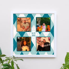 Babaya 4 Fotoğraflı 20x20 Yapışan Çerçeve