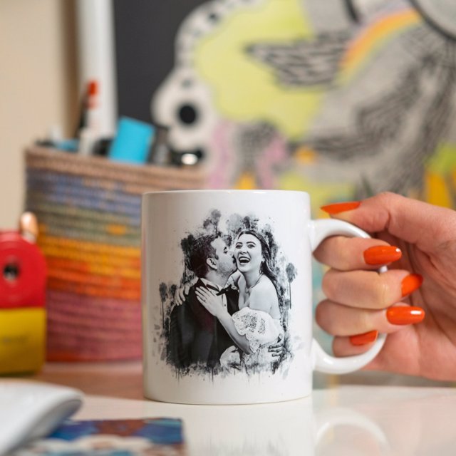 Charcoal Drawing Mug