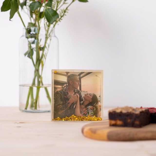 10x10 Gold Işıltılı Çerçeve