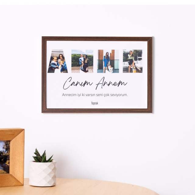 20x30 Sticky Frame with Mom Written Photo