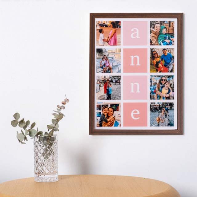 Gift for Mom 8 Photo Sticky Frame - 30x40