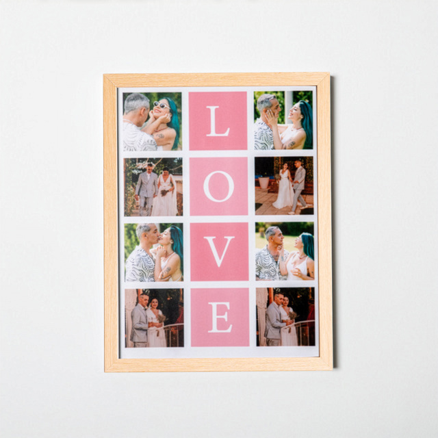 Anneye 8 Fotoğraflı 30x40 Yapışan Çerçeve