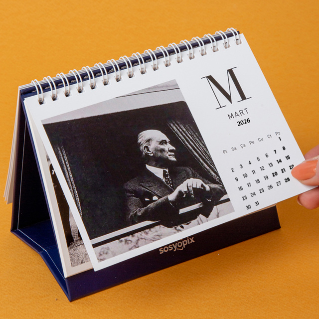 Ataturk Desk Calendar - 2026