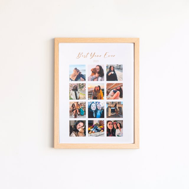 12 Photo New Year 30x40 Sticky Frame