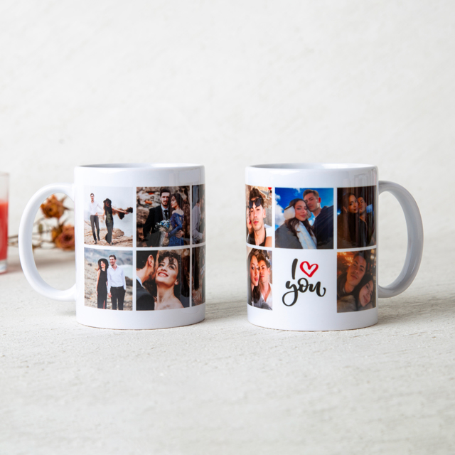 I Love You 9 Fotoğraflı Kupa