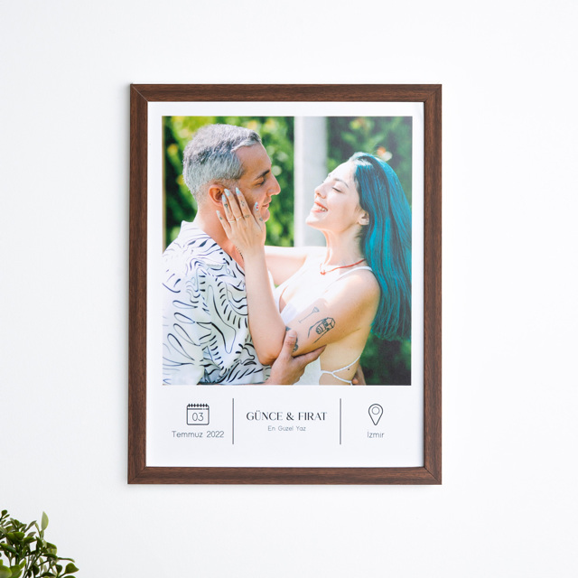 En Güzel Gün 30x40 Yapışan Çerçeve