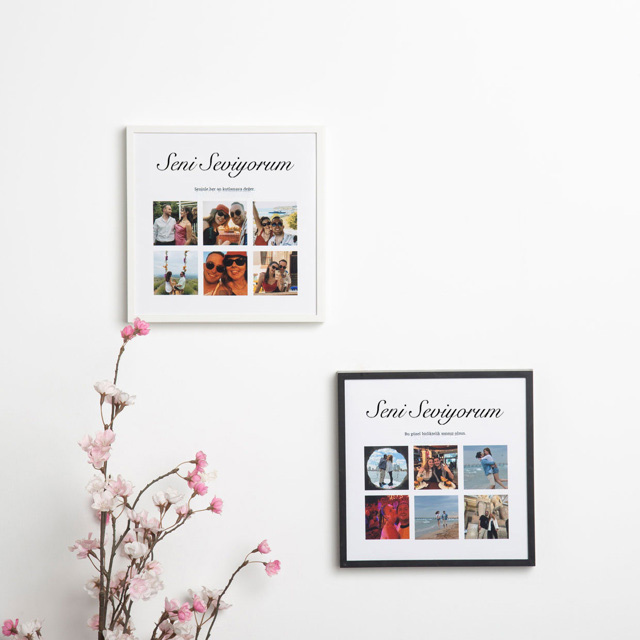 20x20 Sticky Frame with 6 Photos for Your Lover