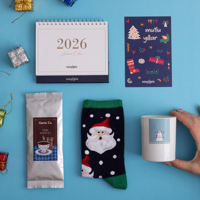 Takvimli Yılbaşı Hediye Kutusu