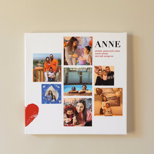 Gift for Mom 7 Photos 30x30 Canvas Print 