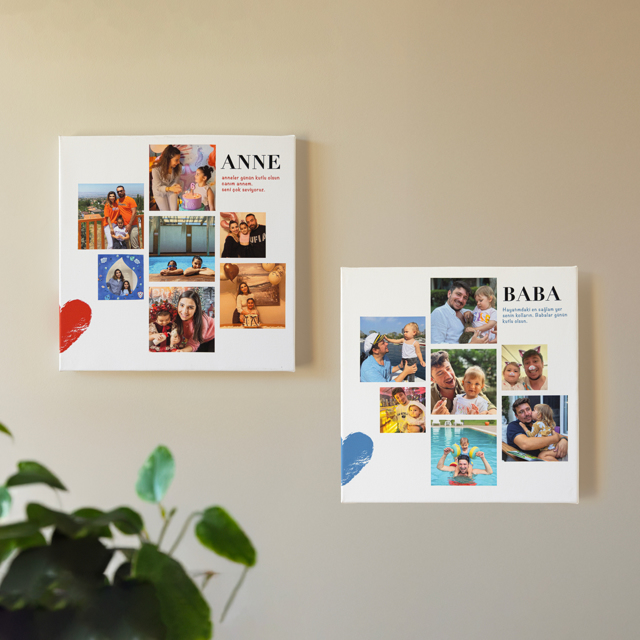 Gift for Mom 7 Photos 30x30 Canvas Print 