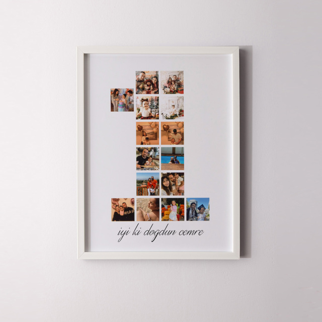 1 Year Together 15 Photos 30x40 Sticky Frame