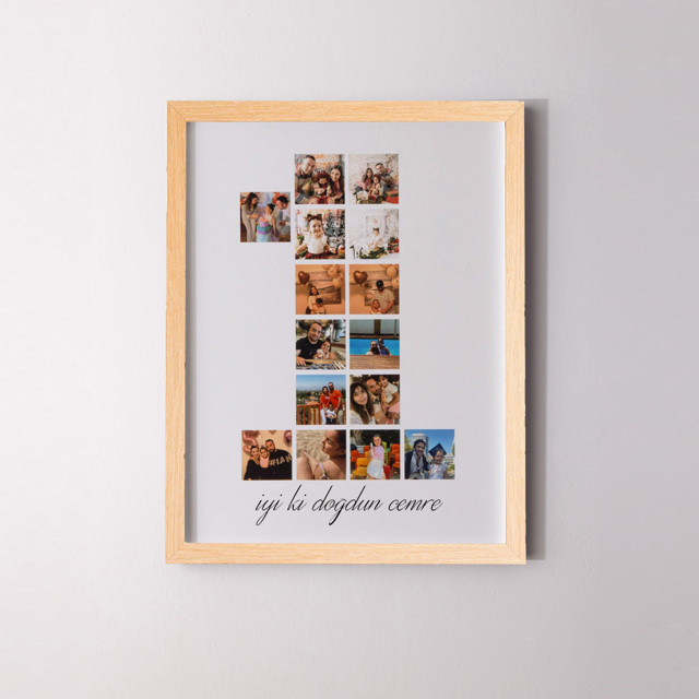 1 Year Together 15 Photos 30x40 Sticky Frame