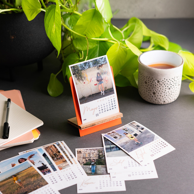 Desk Calendar with Photo - 2026