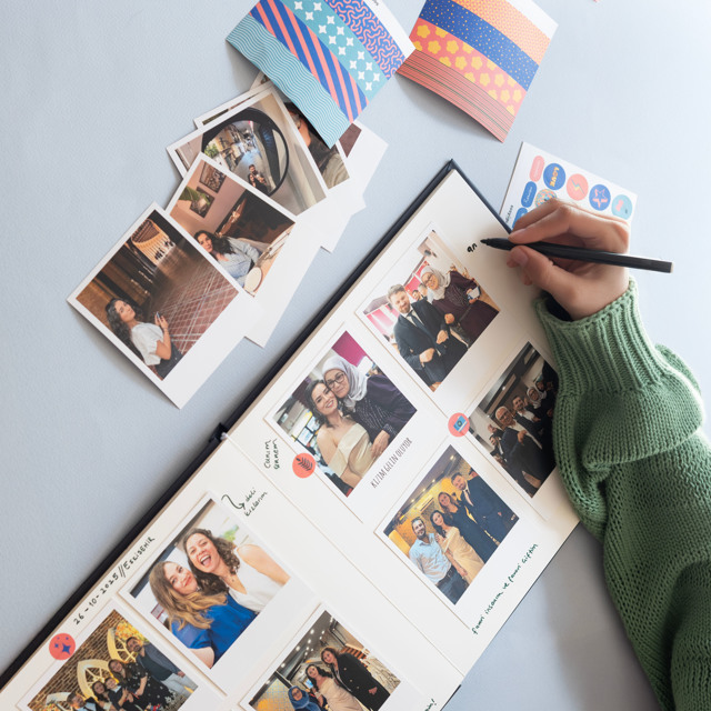 The Story Of Us Scrapbook with 35 Retro Prints