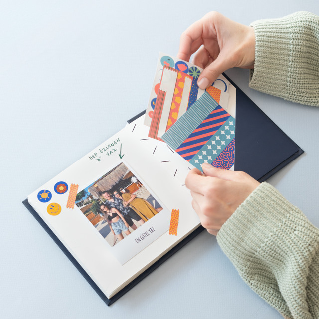 The Story Of Us Scrapbook with 20 Retro Prints