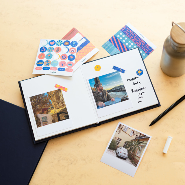 The Story Of Us Scrapbook with 20 Retro Prints