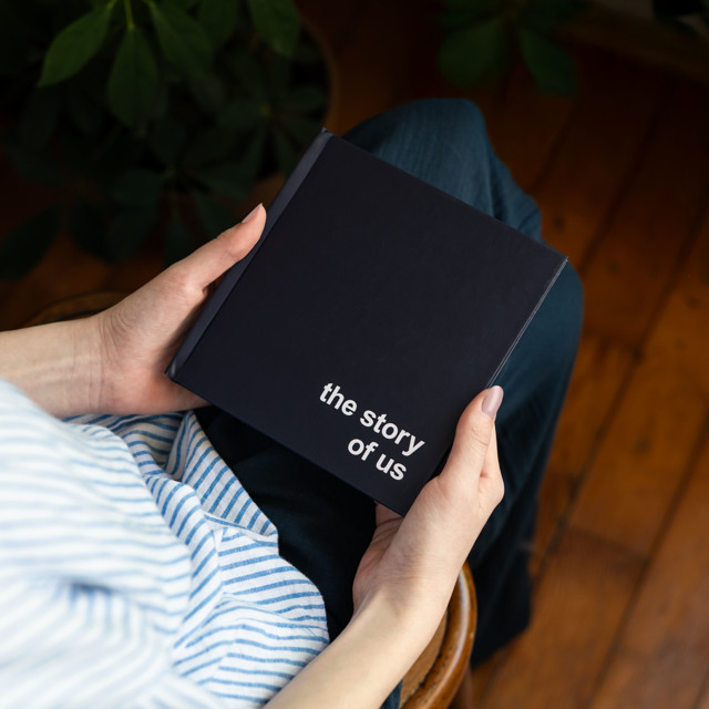 The Story Of Us Scrapbook with 20 Retro Prints